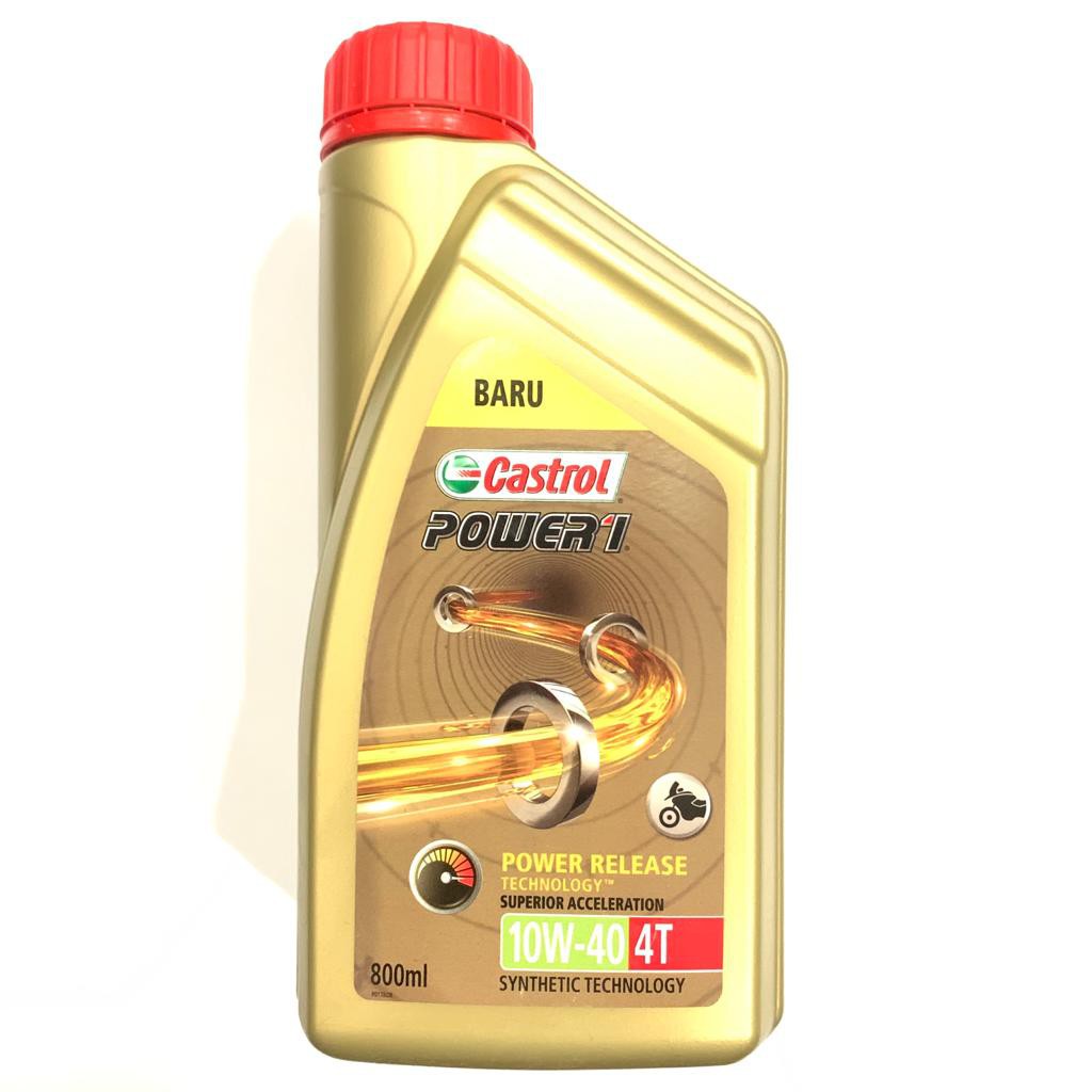 Jual OLI MOTOR CASTROL POWER 1 10W40 4T POWER RELEASE 800ML FULL ...