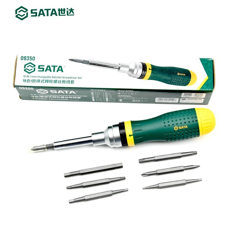 Jual SATA 09350 Obeng Multi Fungsi 19 in 1 Multi-Purpose Ratchet ...
