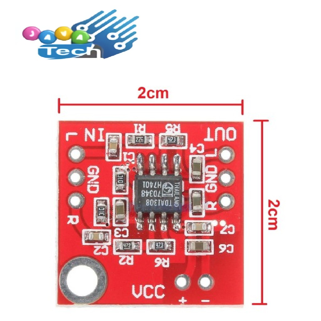 Jual Modul TDA1308 Stereo Headphone Amplifier Board DC 3-6V | Shopee ...