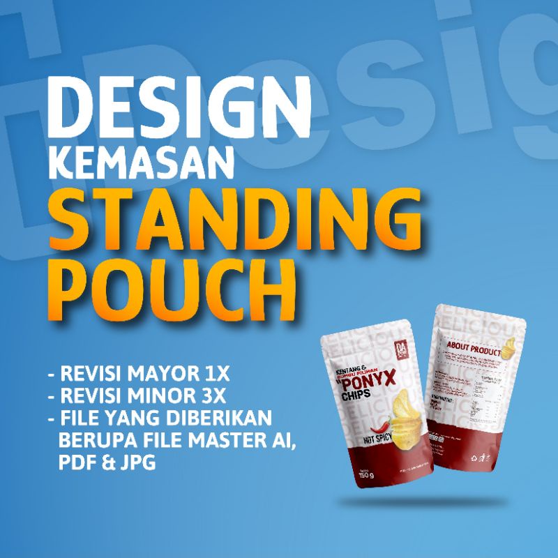 Jual Jasa Desain Kemasan Standing Pouch Design Packaging Standing