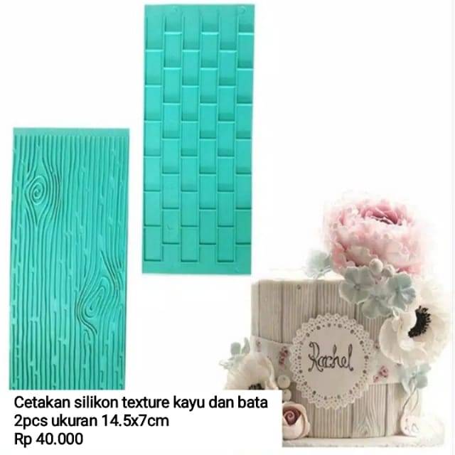 Jual Cetakan silikon texture Kayu dan bata | Shopee Indonesia