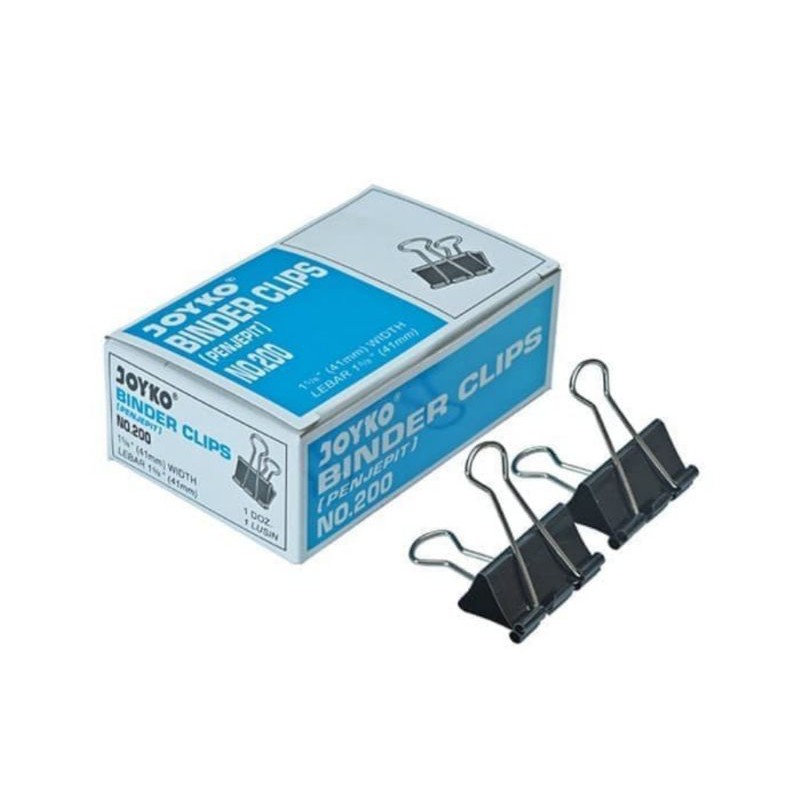 Jual Binder clip Joyko 200 (12pcs) 41mm Shopee Indonesia