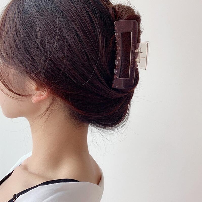 Jual Klip Jepit Jedai Rambut Korea Dewasa Besar Bening Model Cakar Claw ...