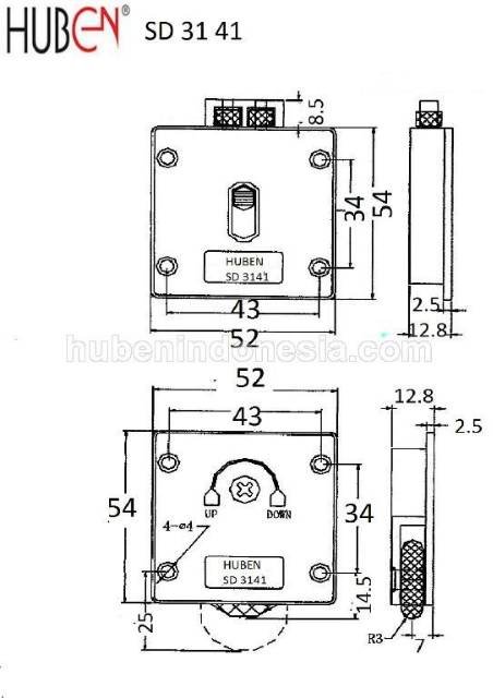 Jual Roda Pintu Lemari Geser / Sliding SD 3141 HUBEN | Shopee Indonesia