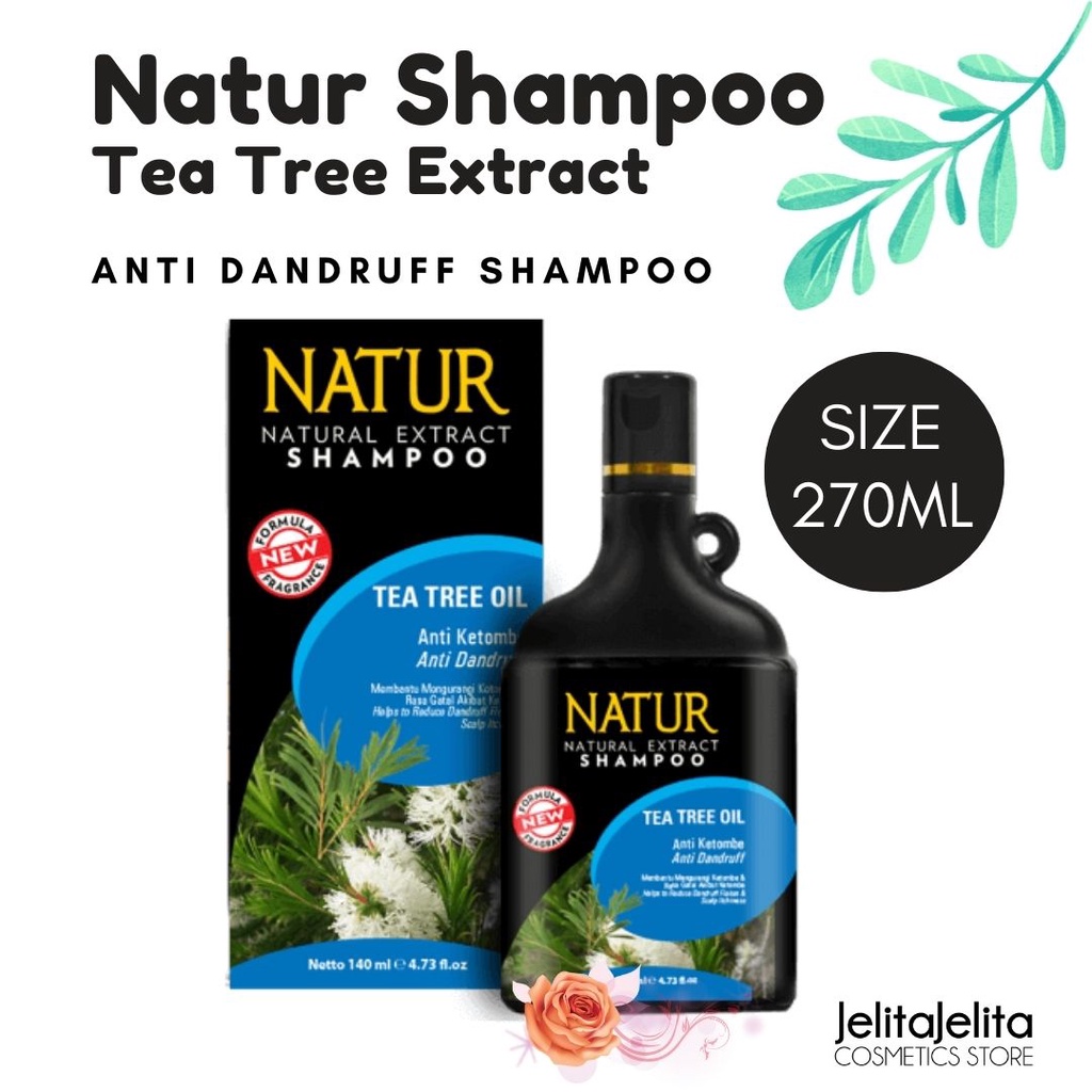 Jual Natur Shampoo AntiDandruff 270ml / Shampoo Anti Ketombe Shopee