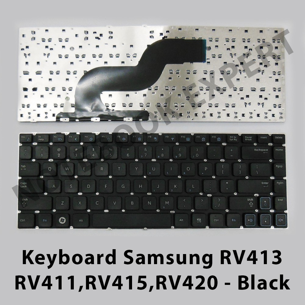 Jual Keyboard Laptop Samsung RV413 RV411,RV415,RV420 - Black | Shopee ...