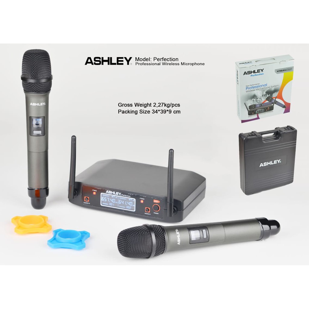 Ready Mic Wireless Ashley Perfection Grey Paling Murah Surabaya