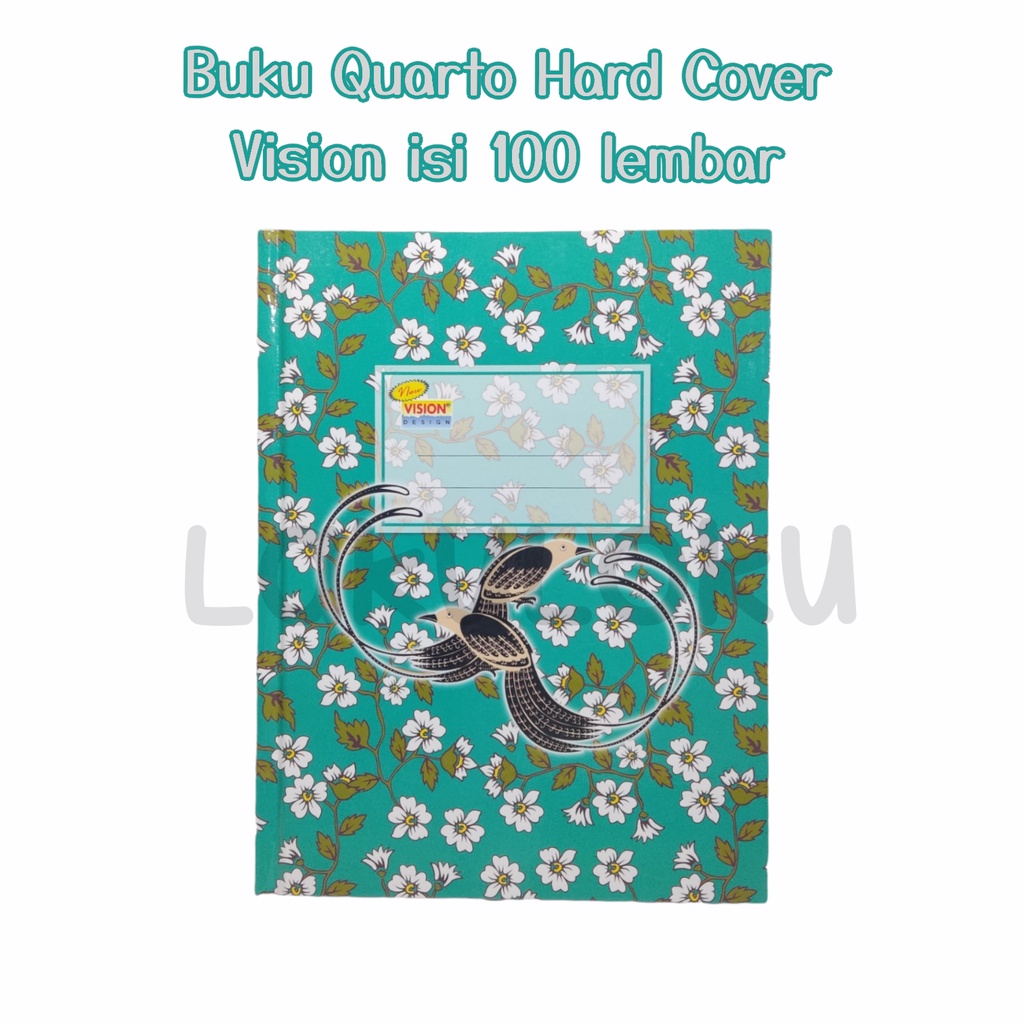 Jual Buku Tulis Hard Cover Vision Ukuran Quarto Kwarto Isi Lembar