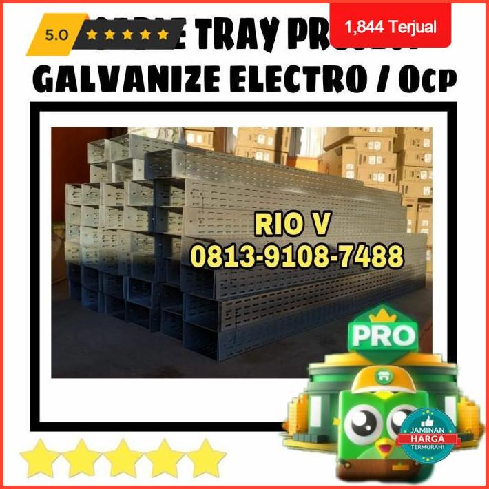 Jual Puncak Promo Cable Tray Type U 1,2 Mm Ukuran 200X100X2400 Mm Galvanis Electro / Ocp