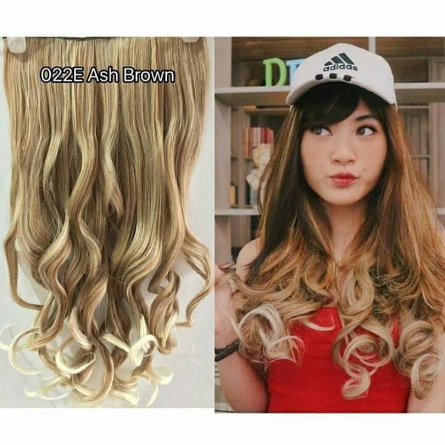 Jual HAIRCLIP FULL ASH BROWN (WARNA PREMIUM) | Shopee Indonesia