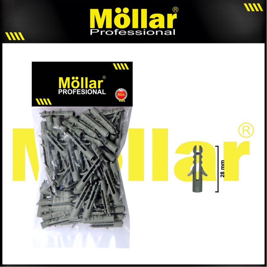 Jual MOLLAR 93-129 Angkur Sekrup S6 Nylon Baut Skrup Tapping Screw ...