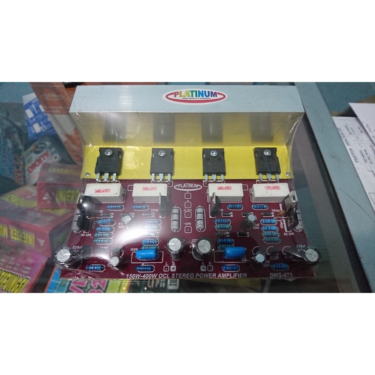 Jual POWER KIT Amplifier Audio OCL STEREO150-400W DMS 075 tip 2955 3055