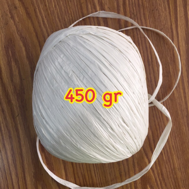 Jual Tali Rafia Putih 450 gram - Rapiah - Rapia | Shopee Indonesia