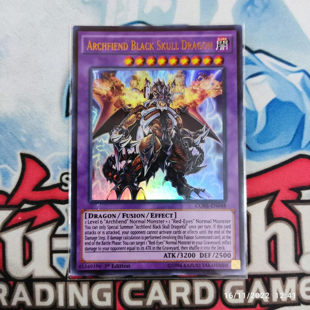 Jual Yugioh Archfiend Black Skull Dragon CORE Ultra Rare 1st Original ...