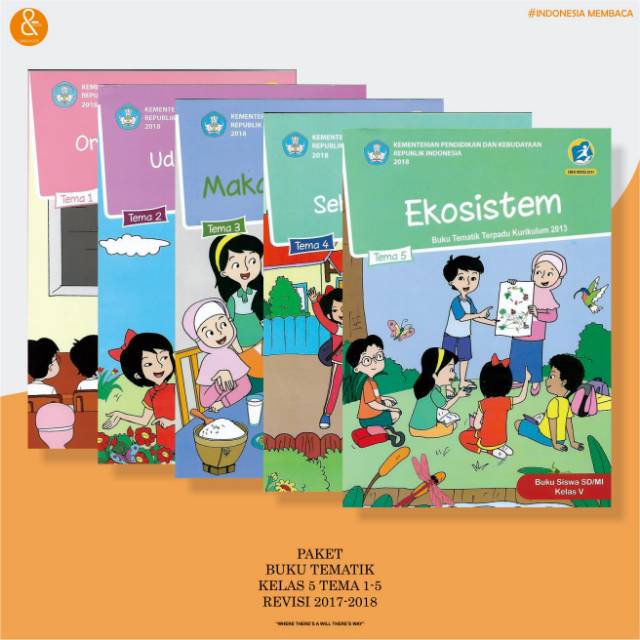 Jual PAKET BUKU TEMATIK TERPADU KELAS 5 TEMA 1-5 KURIKULUM 2013 (5BUKU ...