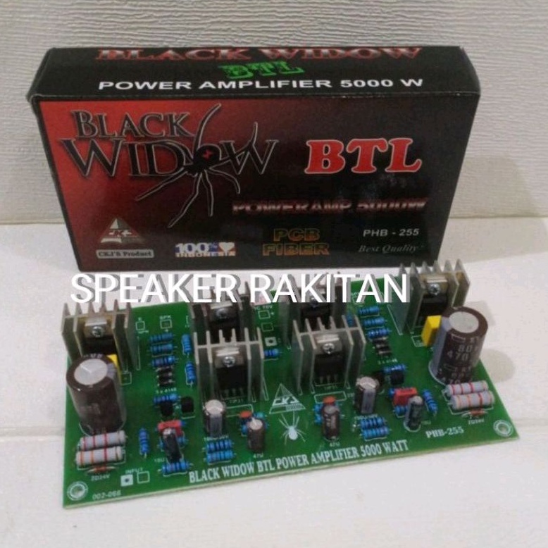 Jual Kit Driver Power Amplifier BTL 5000 Watt BLACK WIDOW PHB-255