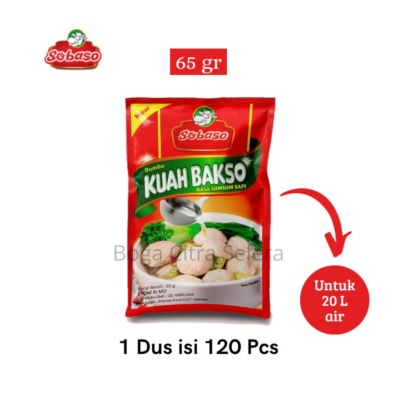 Jual Bumbu Kuah Bakso Sumsum Sapi 65gr 1 Dus Shopee Indonesia