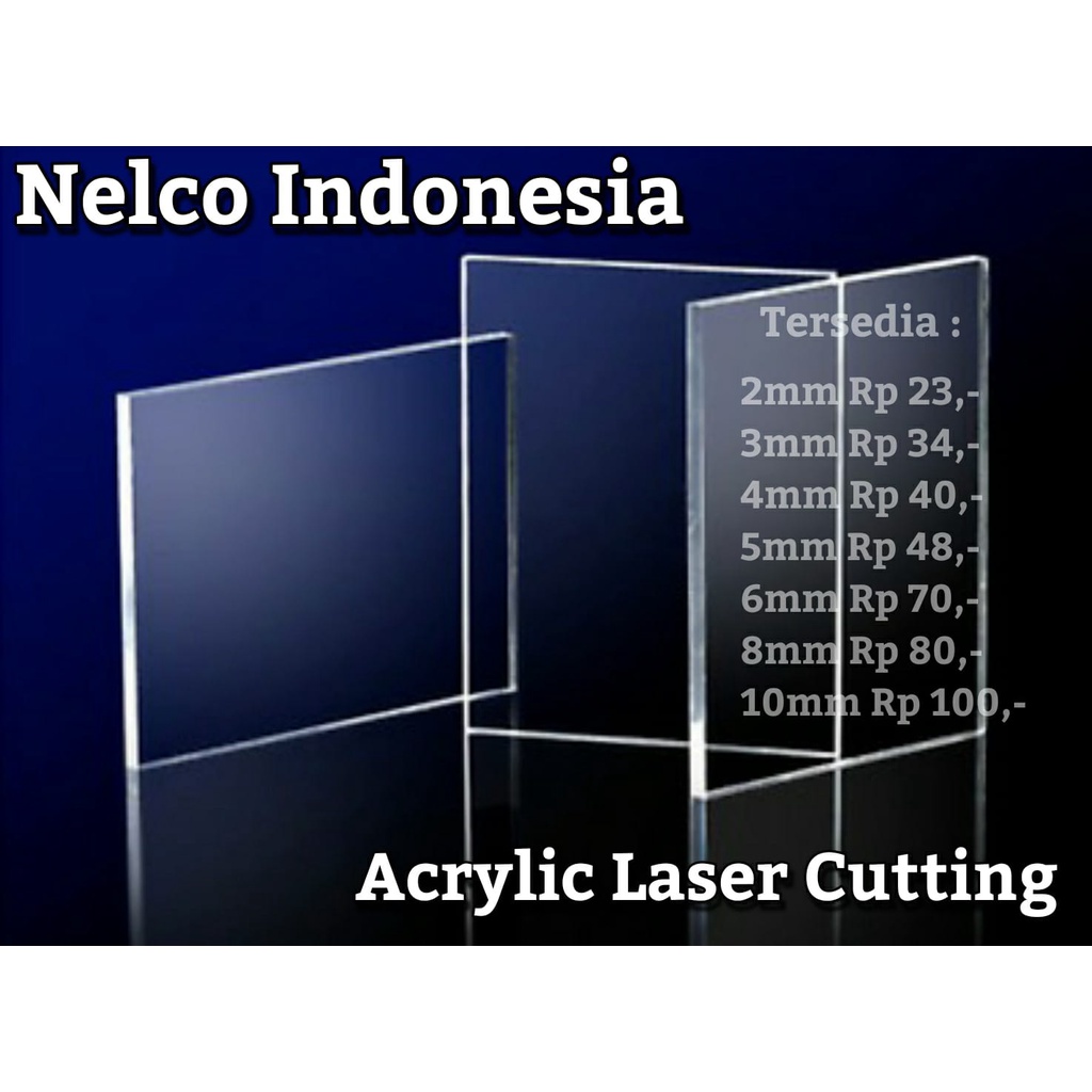 Jual Acrylic Akrilik Bening Custom Laser Cutting Clear Transparan ...