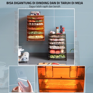 Jual Gm Bear Rak Susun Rak Dinding Dapur Food Tray Daging Sayur Praktis