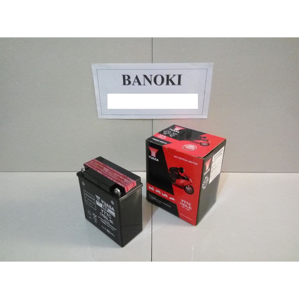 Jual AKI MOTOR YAMAHA JUPITER MX YUASA MF/KERING YT7C 12V/5AH | Shopee