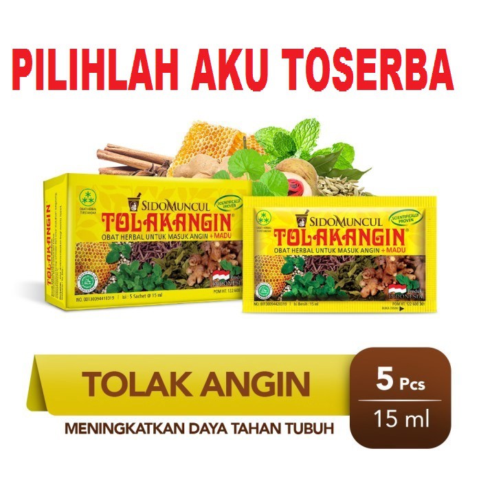 Jual Tolak Angin Cair Sidomuncul Isi 5 Sachet Harga 1 Box