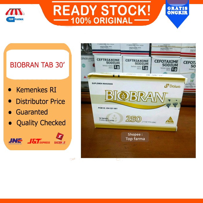 Jual OBAT PATEN Biobran Tablet isi 30 (Ferron) | Shopee Indonesia