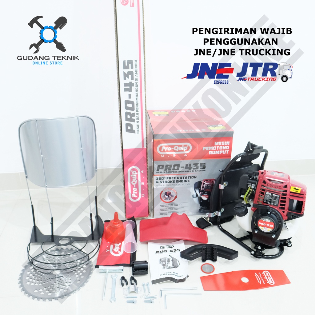 Jual Mesin Potong Rumput Gendong 4Tak PROQUIP PRO435 - Brush Cutter PRO ...