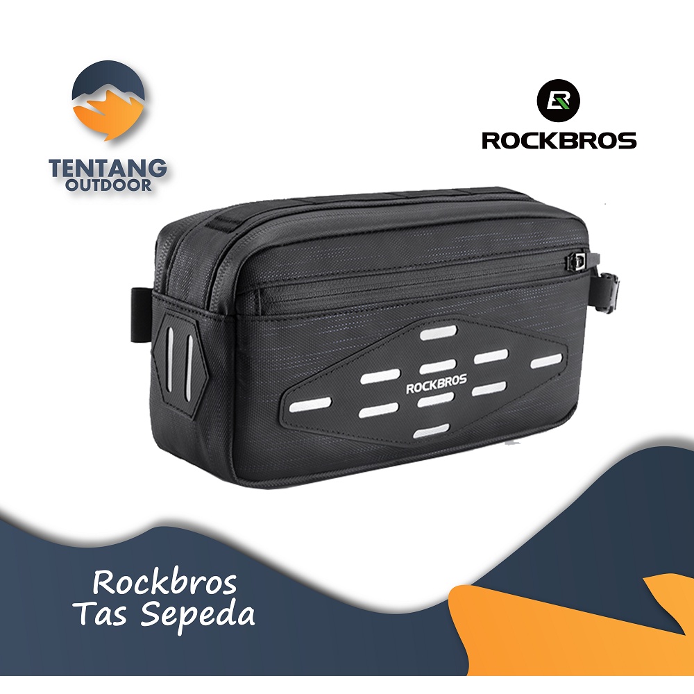 Jual Tas Sepeda Rockbros B Bicycle Bag Front Handlebar Cycling Bag Tas Multifungsi Waist Bag