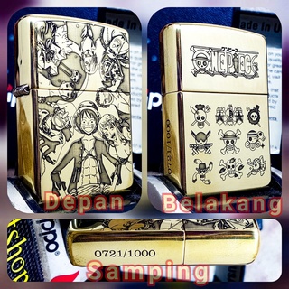 Etching Brass Armor One Piece Roronoa Zoro Zippo Lighter Limited Edition