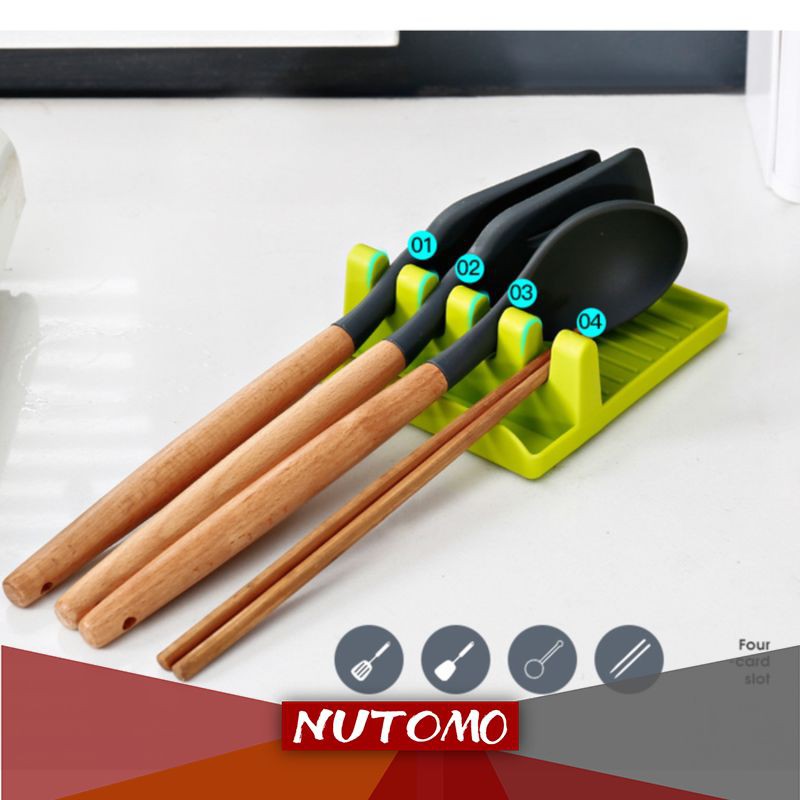 Jual Holder Peralatan Masak Alas Rak Tatakan Spatula Sutil Tempat Sendok Centong Shopee Indonesia