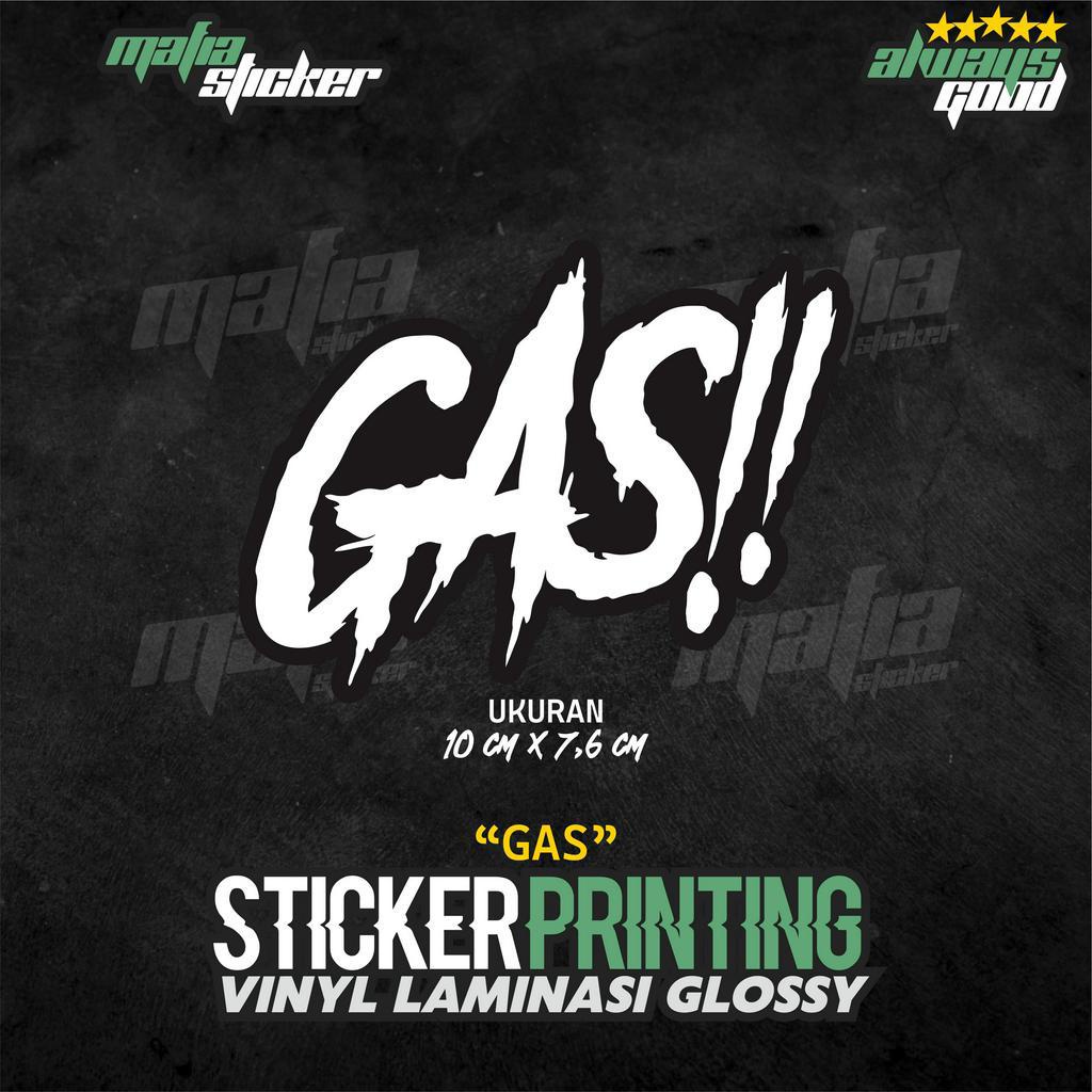 Jual STICKER/STIKER PRINTING CUT GAS VIRAL | Shopee Indonesia