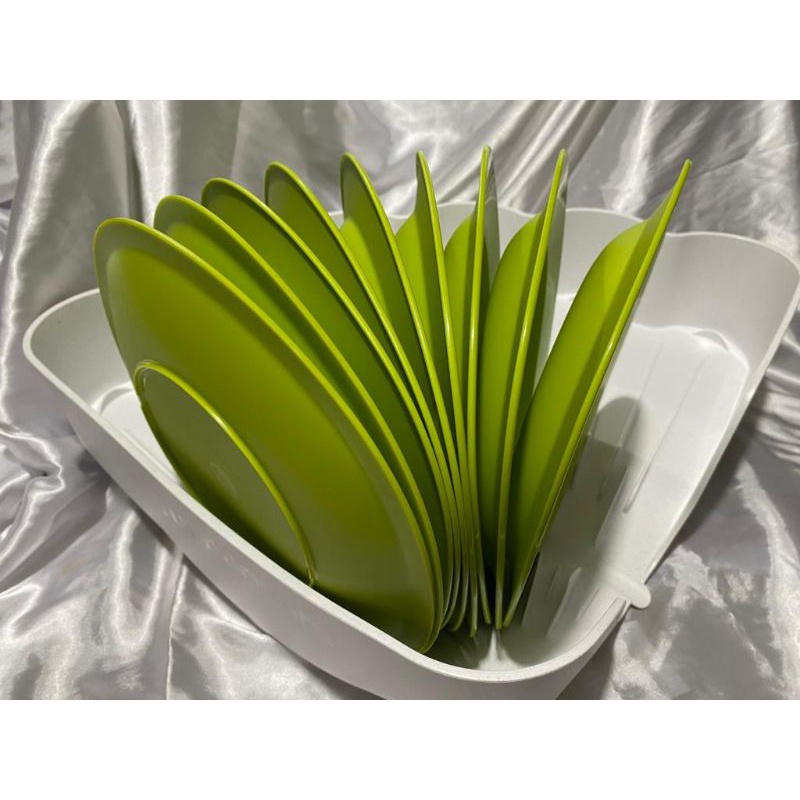 Jual shell dish drainer/ tupperware drainer kitchen storage | Shopee ...