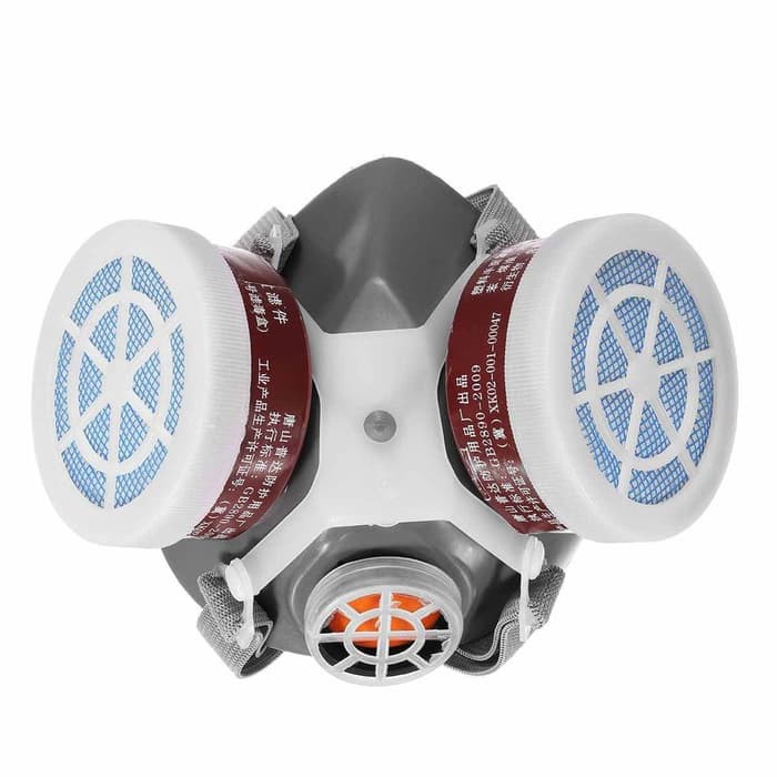Jual Masker Respirator Gas Mask Chemical Filter udara asap bau kimia ...