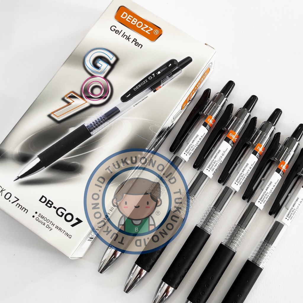 Jual (1PCS) Debozz DB-G07 Gel Ink Pen 0.7mm | Tinta Hitam | Ballpoint ...