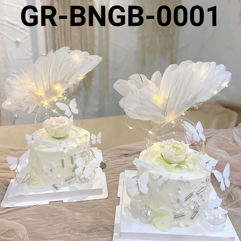 Jual Gr Bngb Cake Topper Hiasan Kue Bunga Kain Merah Biru Pink Ungu Yamama Baking Shopee