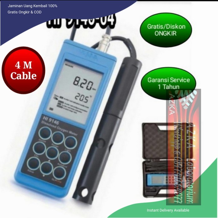 Jual Hanna instruments HI914604 Handheld Dissolved Oxygen Meter