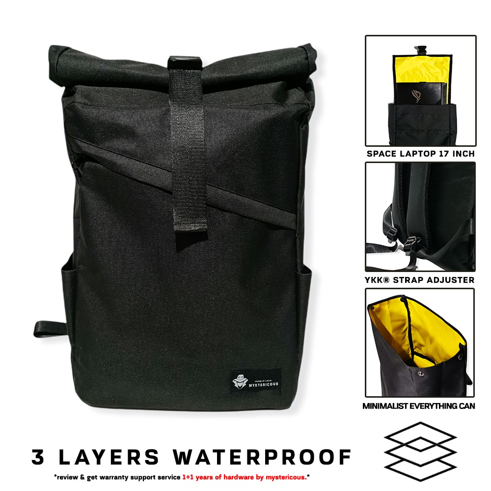 Jual BP-01 Tas Ransel Laptop Backpack Rolltop Waterproof Terlaris No.1 ...