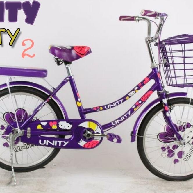 Jual Sepeda Unity Hello Kitty Ukuran 20 Inchi - Biru Original | Shopee ...