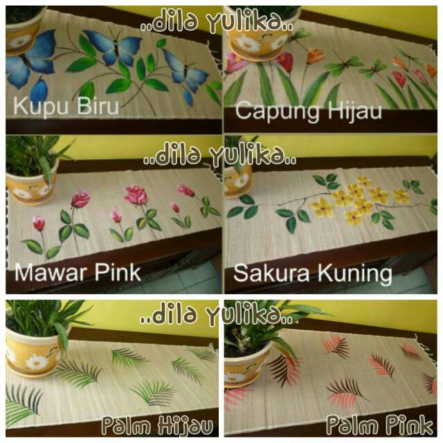 Jual Taplak lukis tangan rumput mendong | Shopee Indonesia