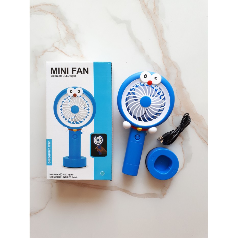 Jual Kipas Angin Lampu Led Hand Mini Fan Usb Portable Karakter | Shopee ...