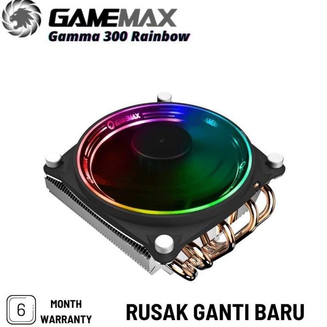 Jual GAMEMAX CPU COOLER Gamma 300 Rainbow ARGB | Shopee Indonesia