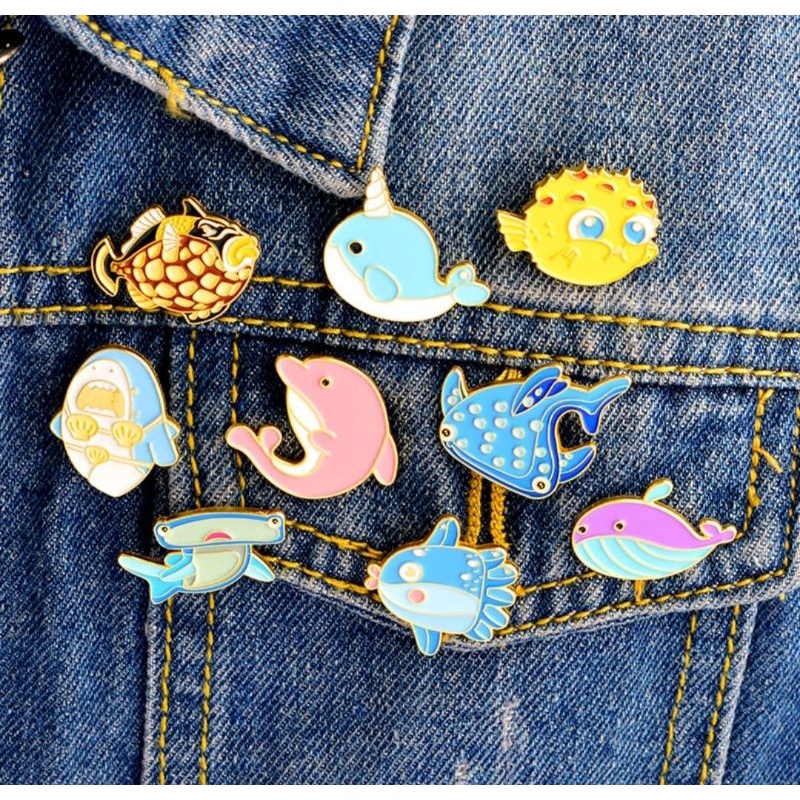 Jual Bros Pin Bentuk Ikan Hewan Laut Lucu | Shopee Indonesia