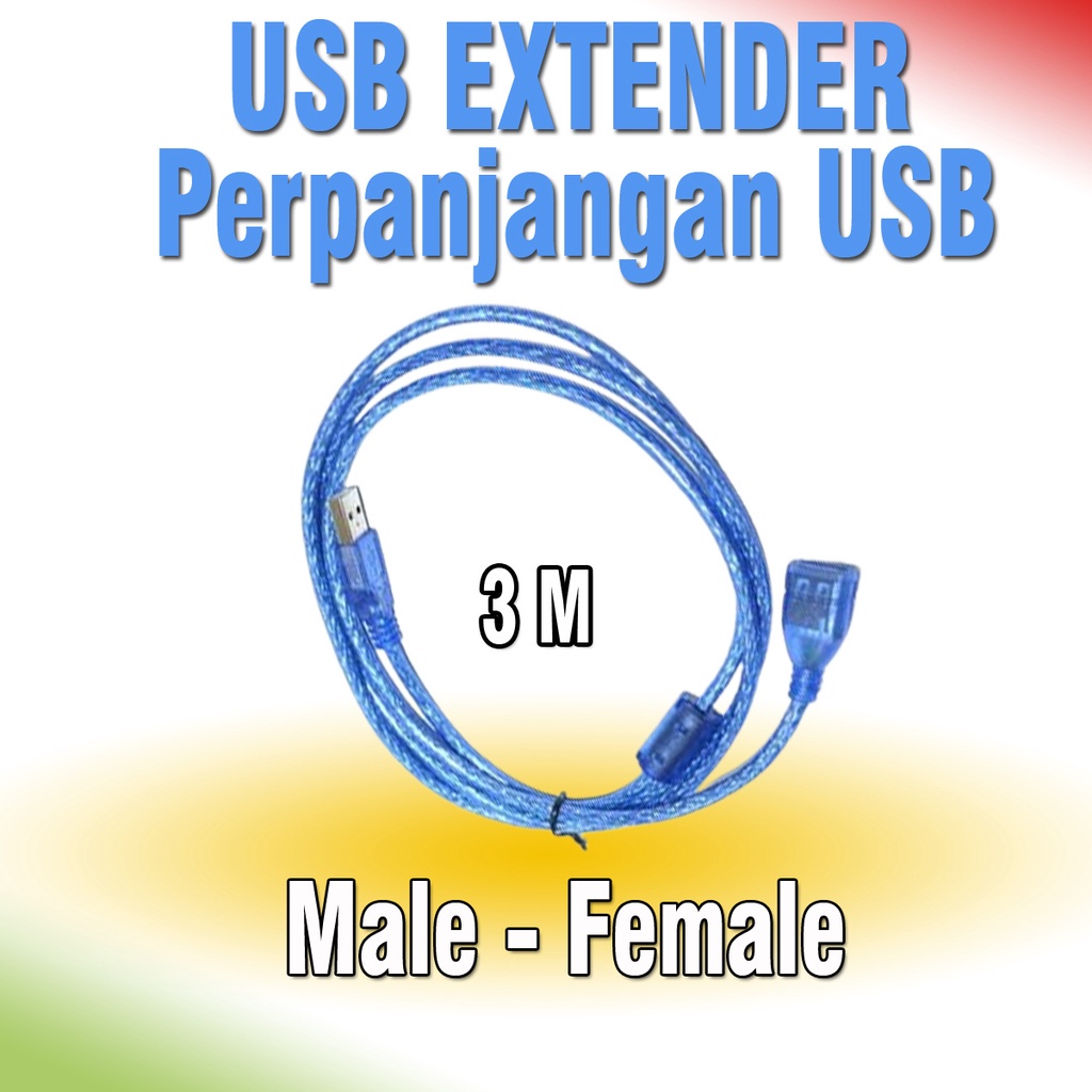 Jual Kabel Perpanjangan Usb Extender Male Female M Shopee Indonesia