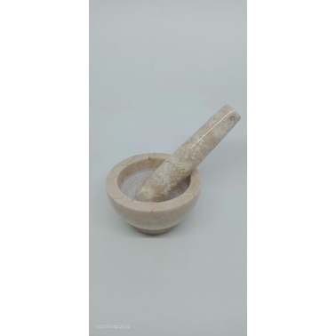 Jual mortar pestle 9 cm marble stone lumpang lab lumpang alu tumbukan ...