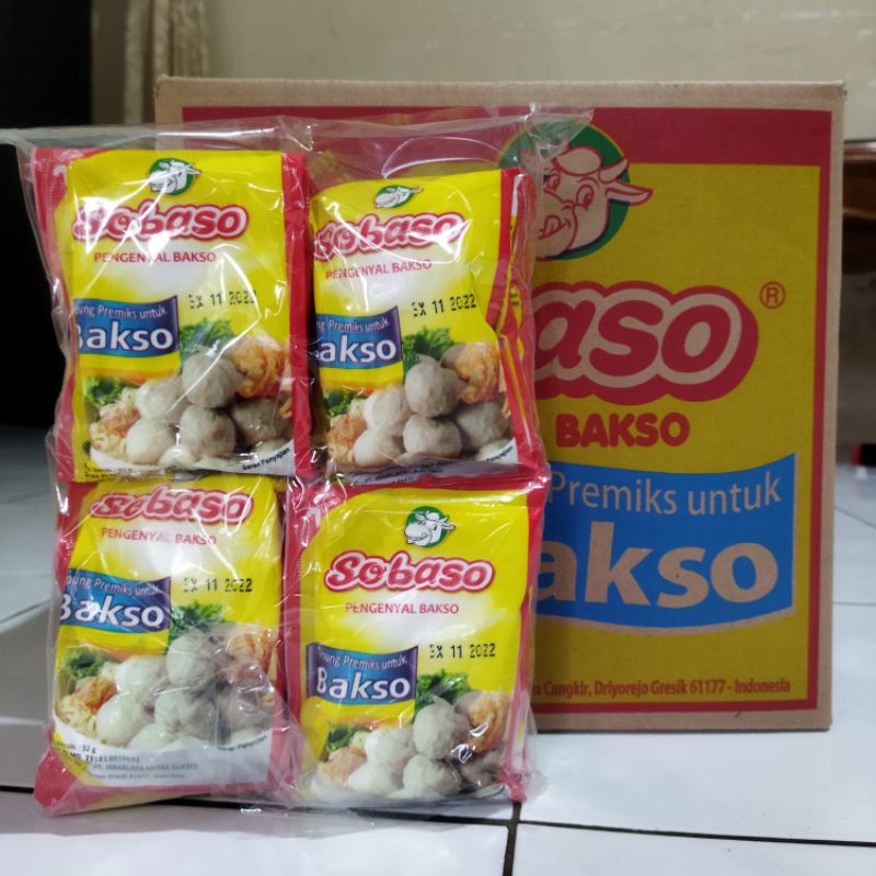 Jual Sobaso Tepung Pengenyal Bakso 32gr 1 Dus Isi 120 Shopee Indonesia