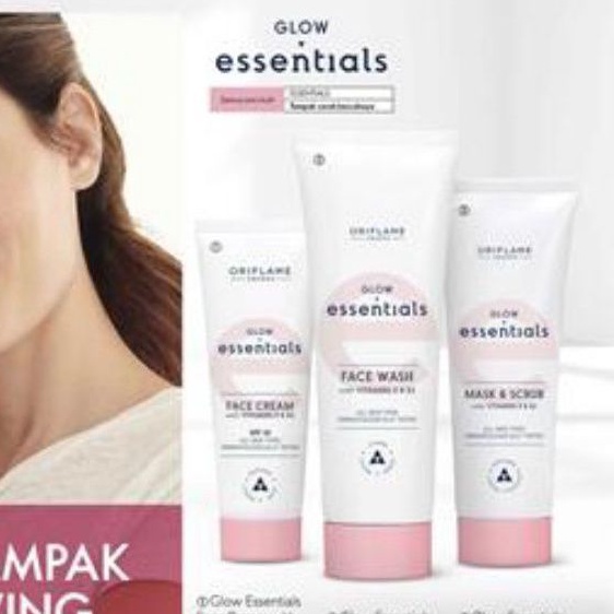 Jual Glow Essentials Face Cream/ Mask & Scrub/ Face Wash/ Soap Bar With