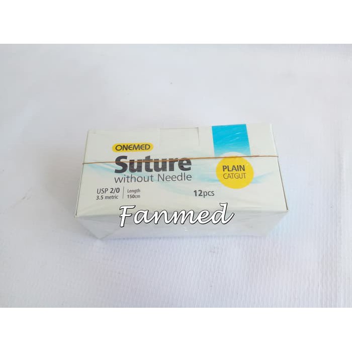 Jual Benang Bedah Operasi Suture Without Needle Catgut Plain Onemed Box Shopee Indonesia