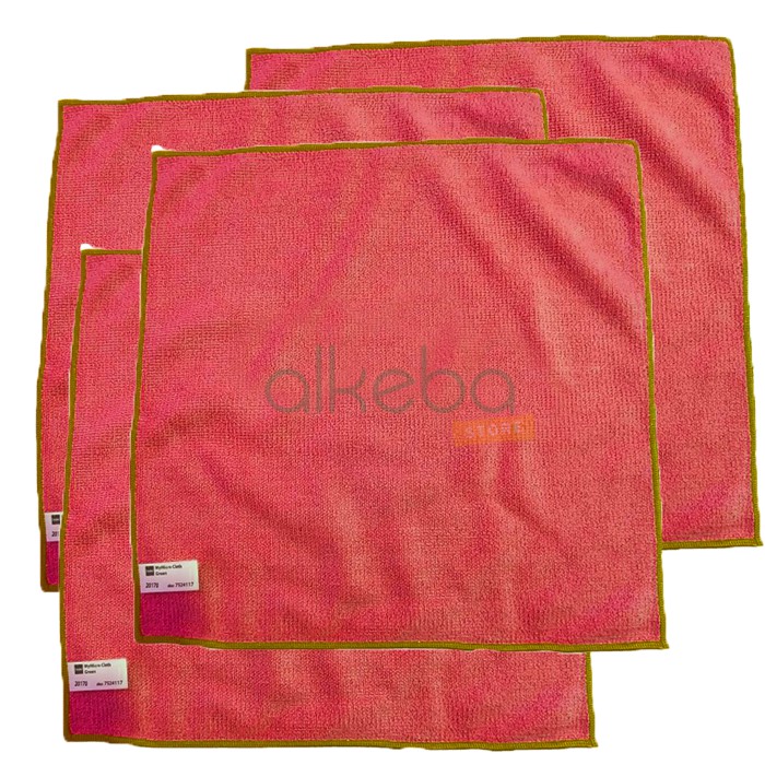 Jual diversey taski mymicro cloth red / Lap microfiber merah 40 x 40 cm ...