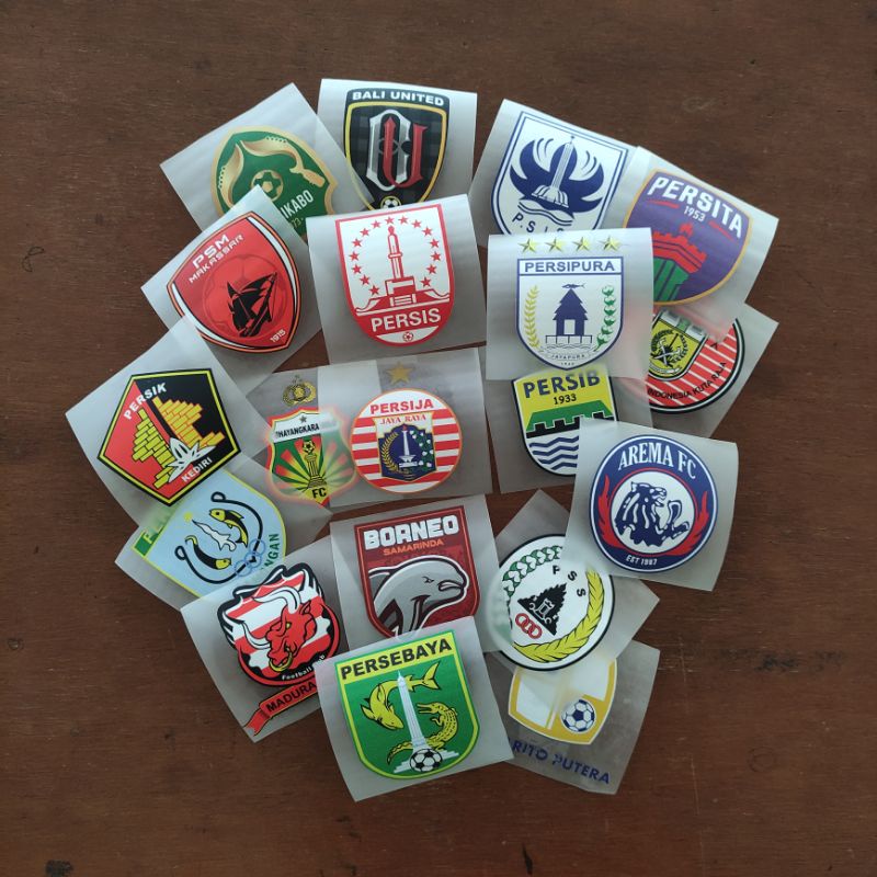 Jual STIKER SABLON BAJU SEPAKBOLA DTF Sablon setrika | LOGO KLUB ...