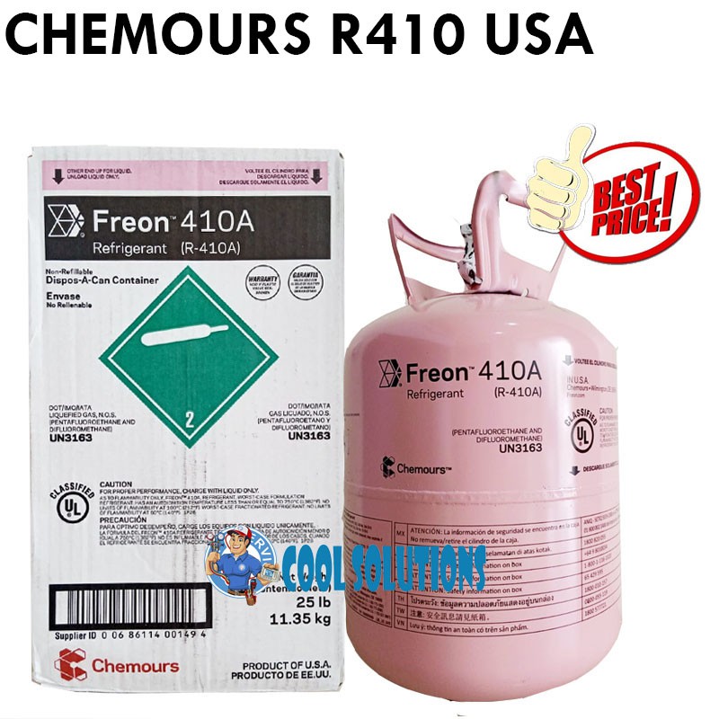 Jual CHEMOURS FREON R410A USA / EUROPE ASLI | Shopee Indonesia